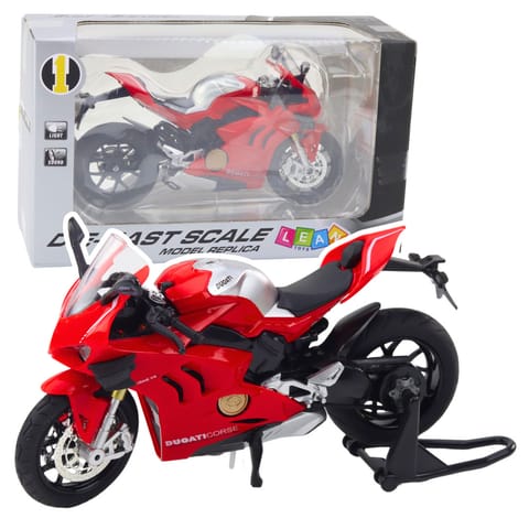⁨Motocykl Sportowy Metalowy Światła Dźwięki Czerwony 1:12⁩ w sklepie Wasserman.eu