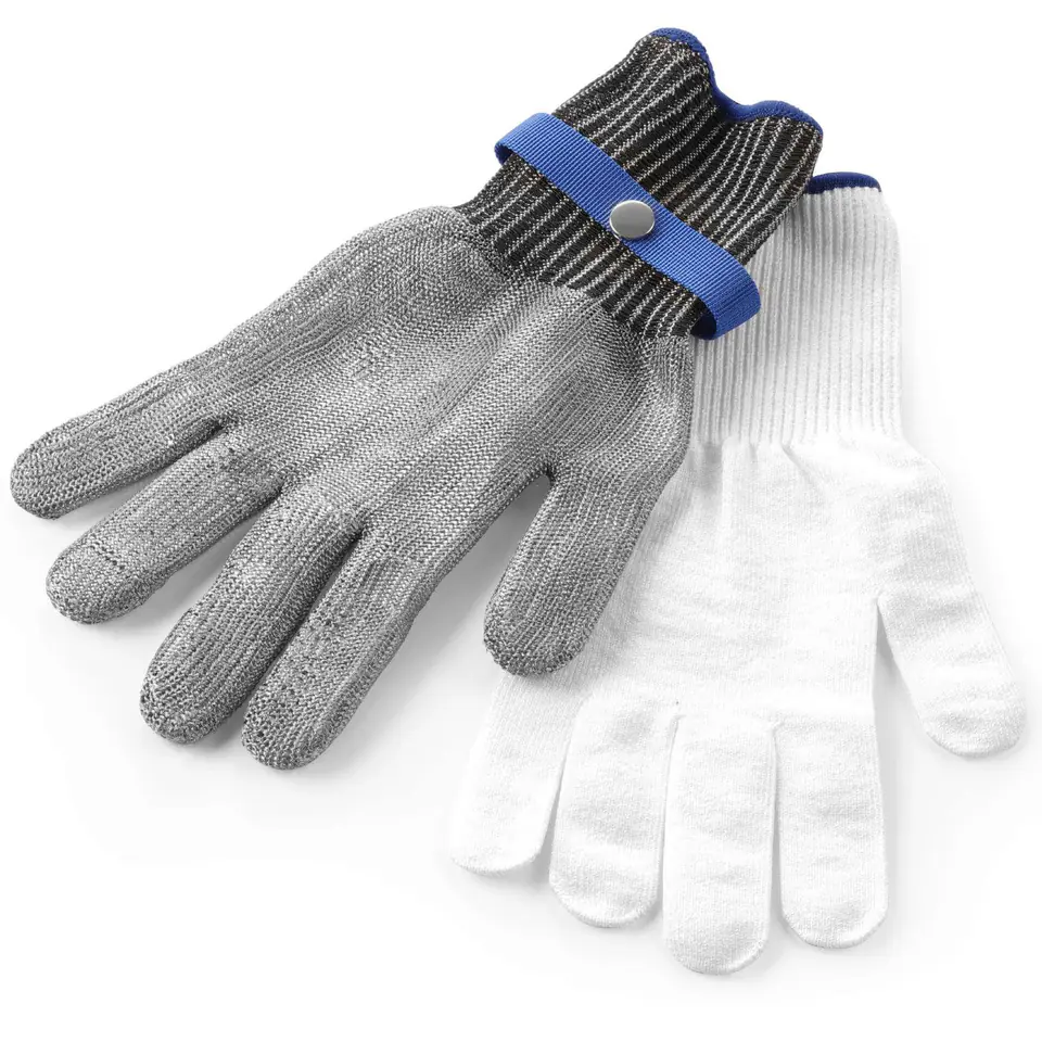 ⁨Stainless steel anti-cut kitchen glove size L - Hendi 556672⁩ at Wasserman.eu