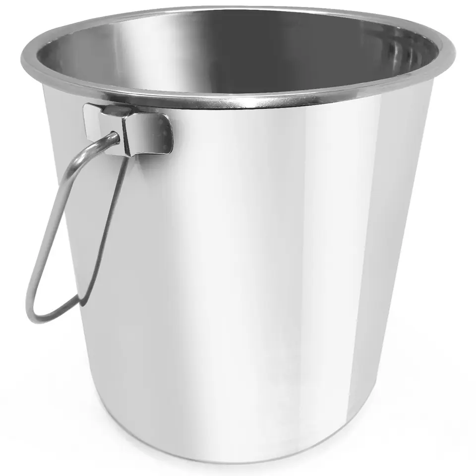 ⁨Catering Bucket with Stainless Steel Handle 10.1 L Budget Line - Hendi 516768⁩ at Wasserman.eu