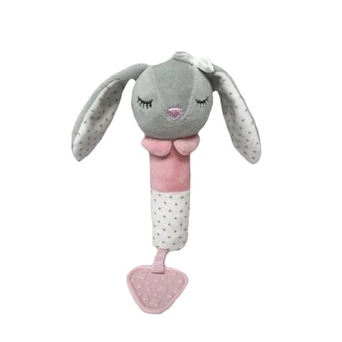 ⁨Toy with sound - Bunny 17 cm gray⁩ at Wasserman.eu