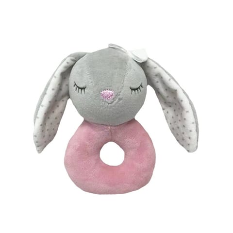 ⁨Gray bunny rattle 18 cm⁩ at Wasserman.eu