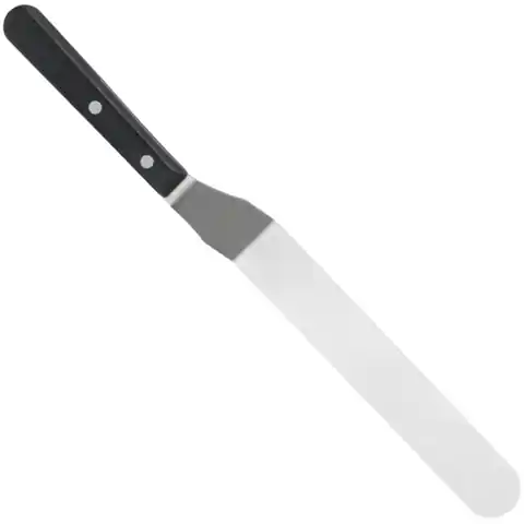 ⁨Spatula confectionery spatula angled for spreading dough Creme 200 mm - Hendi 840948⁩ at Wasserman.eu