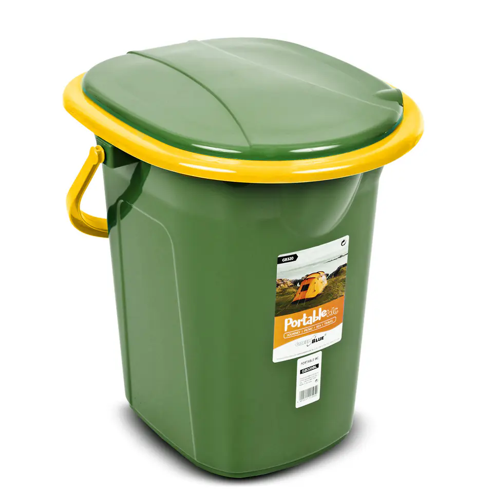 ⁨GreenBlue GB320GO tourist toilet dark green-orange⁩ at Wasserman.eu