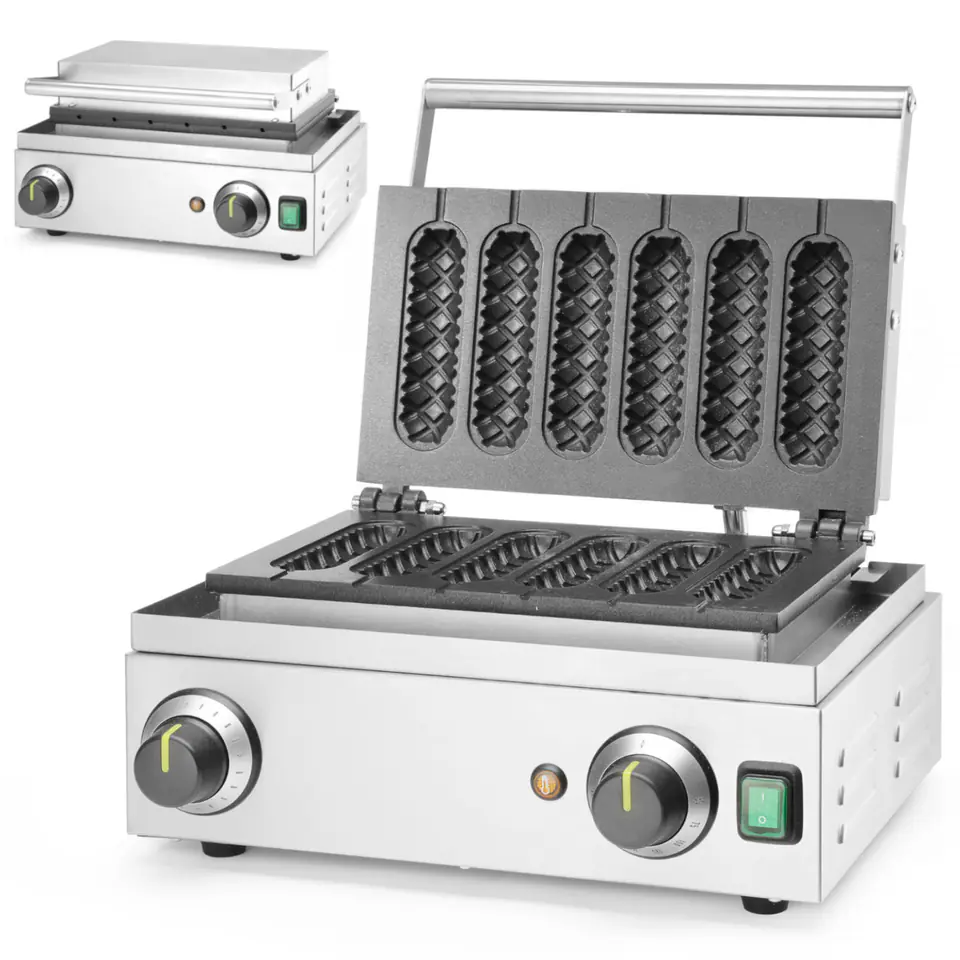 Corn-dog waffle maker for waffles on a stick for 6 waffles - Hendi 212189 at Wasserman.eu