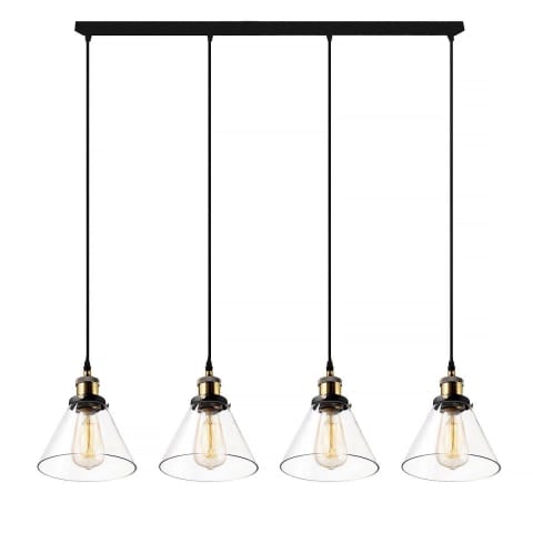 ⁨NY Loft No.1 CL_4_grass –Żyrandol (Barwa światła barwa ciepła, Kolor mosiądz, Możliwość ściemniania tak)⁩ w sklepie Wasserman.eu