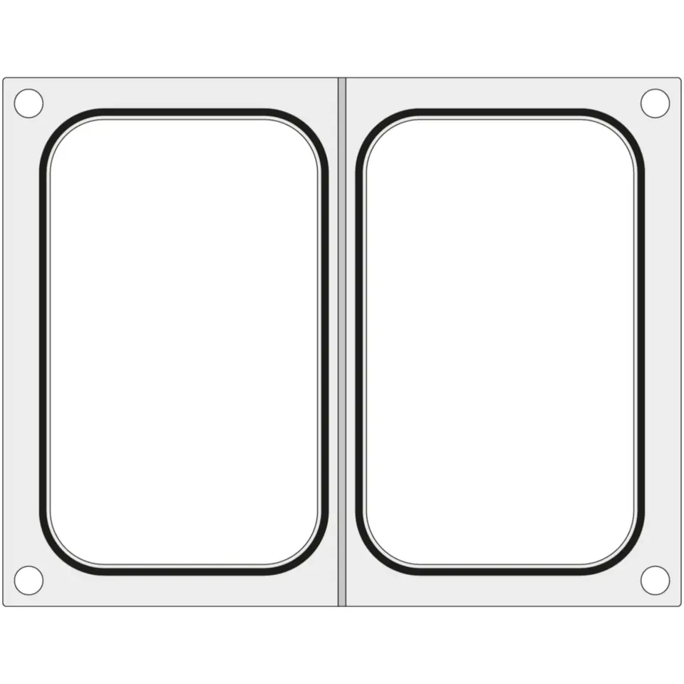 ⁨Matryca forma do zgrzewarki Hendi na dwie tacki pojemniki 178x113 mm - Hendi 805589⁩ w sklepie Wasserman.eu