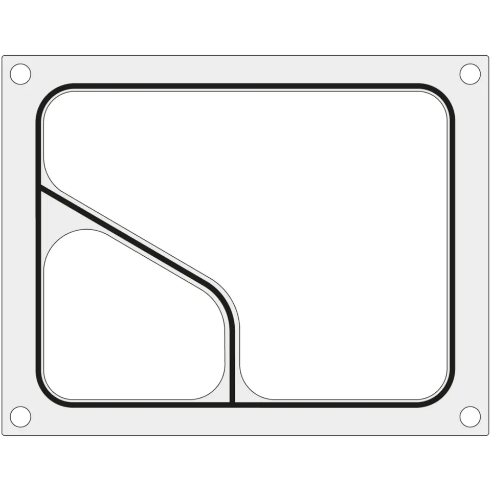 ⁨Matrix mould for WELDING machine CAS CDS-01 for bipartite tray COLT 227x178 mm - Hendi 805381⁩ at Wasserman.eu