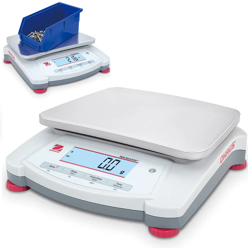 ⁨Laboratory Technical Scale Fast Accurate NAVIGATOR NVT 6200g / 0.1g - OHAUS NVT6201⁩ at Wasserman.eu