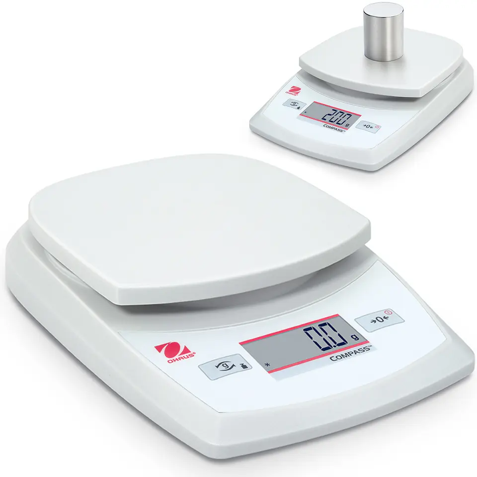 ⁨COMPASS CR 220g / 0.1g Precision Laboratory Scale - OHAUS CR221⁩ at Wasserman.eu