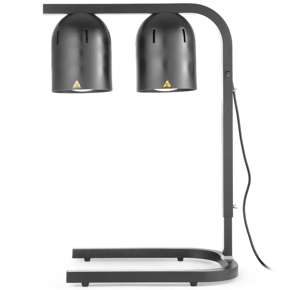 ⁨Lampa grzewcza do podgrzewania frytek potraw czarna 500 W - Hendi 273913⁩ w sklepie Wasserman.eu