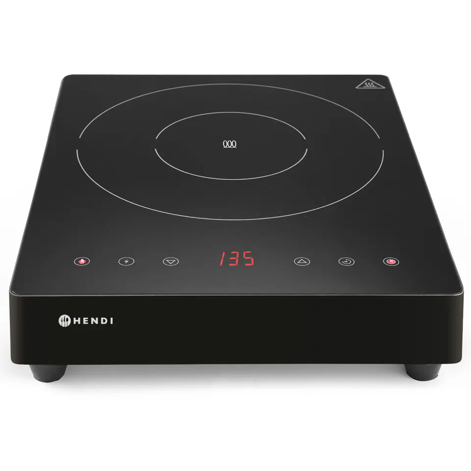 ⁨Portable induction cooker with touch panel 1 heating field Black Line avg. 28 cm 3500 W - Hendi 239421⁩ at Wasserman.eu