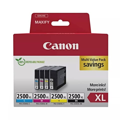 ⁨Canon oryginalny ink / tusz PGI-2500XL BK/C/M/Y MULTI, 9254B010, CMYK⁩ w sklepie Wasserman.eu