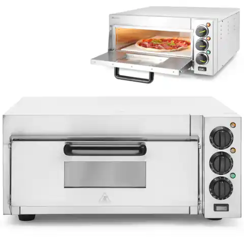 ⁨Single-chamber pizza oven for 1 large pizza 2000 W 230 V - Hendi 220290⁩ at Wasserman.eu