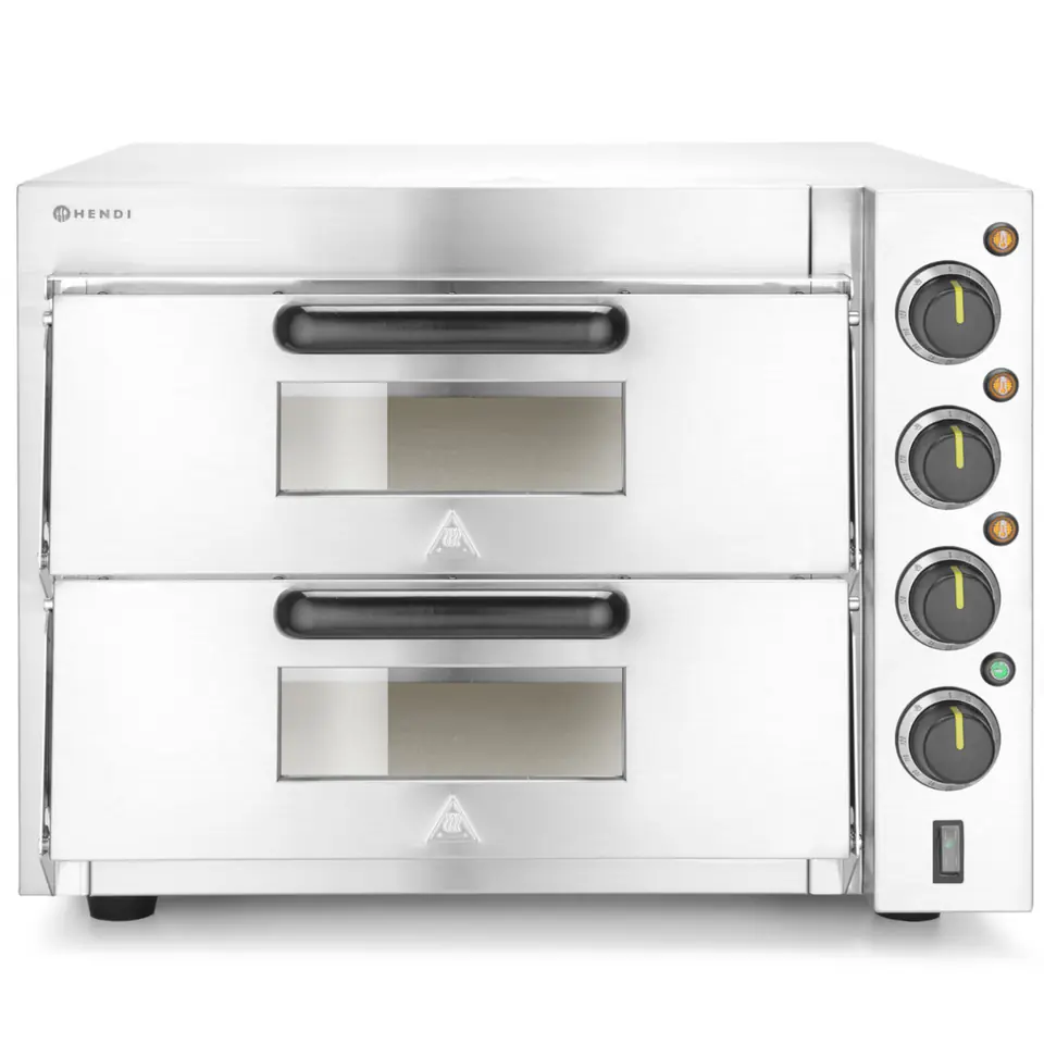 ⁨Two-chamber pizza oven for 2 large pizzas 3000 W 230 V - Hendi 220283⁩ at Wasserman.eu