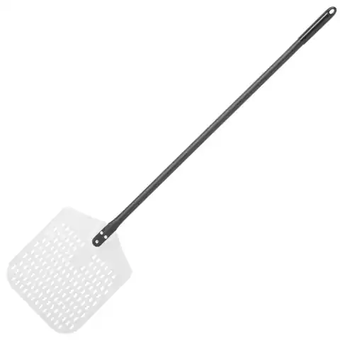 ⁨Shovel tray for pulling pizza from the oven square aluminum perforated 305 x 1320 mm - Hendi 617137⁩ at Wasserman.eu