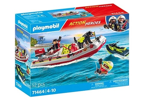 ⁨Figures set Action Heroes 71464 Fireboat with Aqua Scooter⁩ at Wasserman.eu