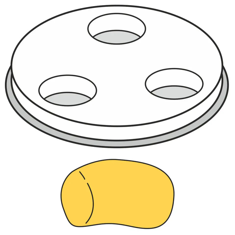 ⁨Tip for making pasta GNOCCHI thick full tubes 1 hole dia. 13 mm MPF2.5/4 - Hendi 229415⁩ at Wasserman.eu