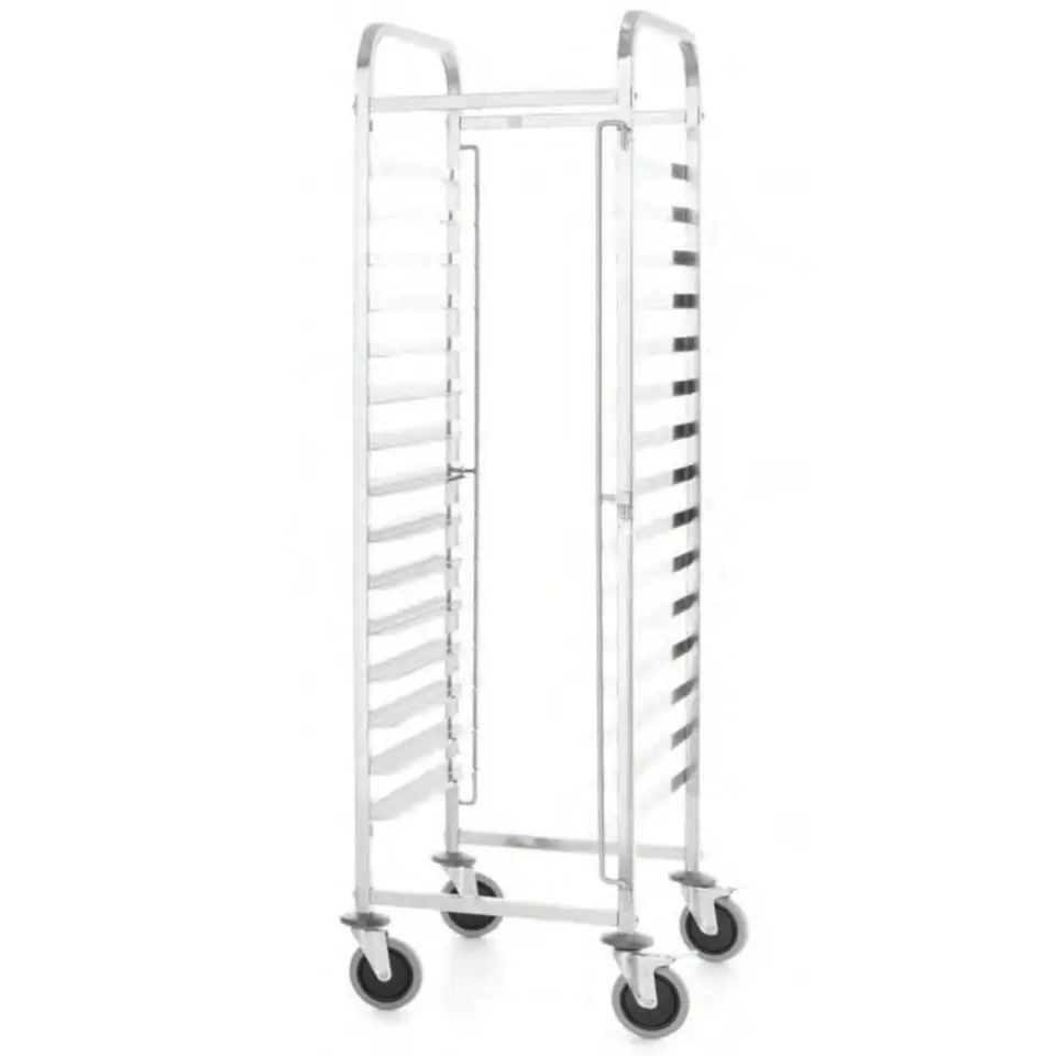 ⁨Transport trolley for transporting catering sheets 15x 600x400 mm Kitchen Line - Hendi 813287⁩ at Wasserman.eu