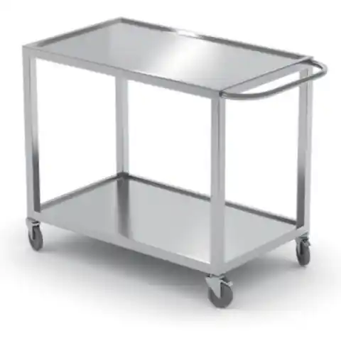 ⁨Catering trolley waiter welded mobile 2-shelf up to 100 kg - Hendi 816691⁩ at Wasserman.eu