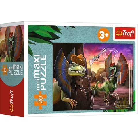 ⁨Puzzle - miniMaxi - Poznaj świat dinozaurów - Trefl 56036⁩ w sklepie Wasserman.eu