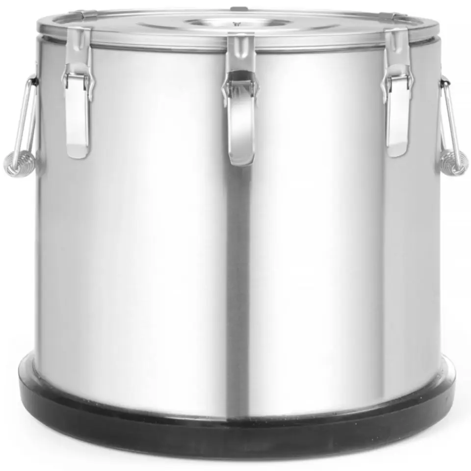 ⁨Thermos thermal catering container for transporting food stainless steel 15 l - Hendi 707487⁩ at Wasserman.eu