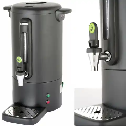 ⁨Zaparzacz perkolator do kawy z niekapiącym kranikiem czarny Concept Line 7 l - Hendi 211472⁩ w sklepie Wasserman.eu