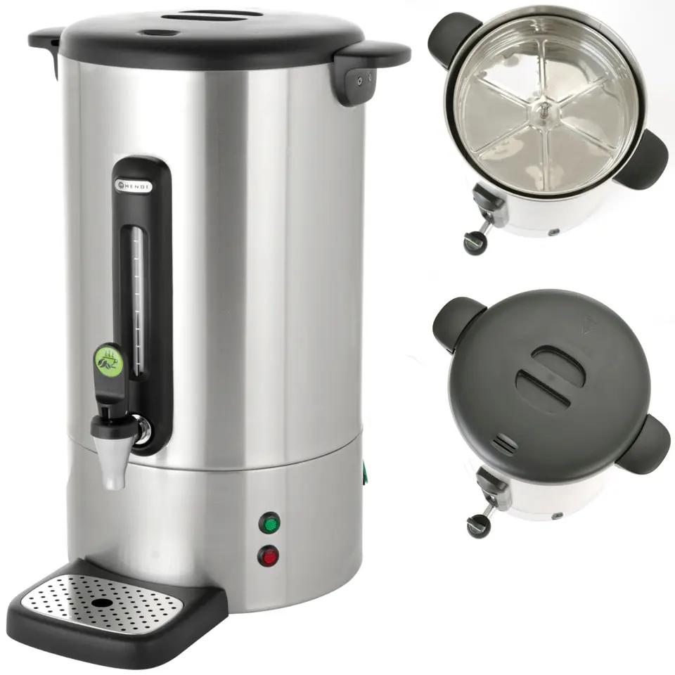 ⁨Brewer coffee percolator with non-drip tap steel Concept Line 13 l - Hendi 211441⁩ at Wasserman.eu