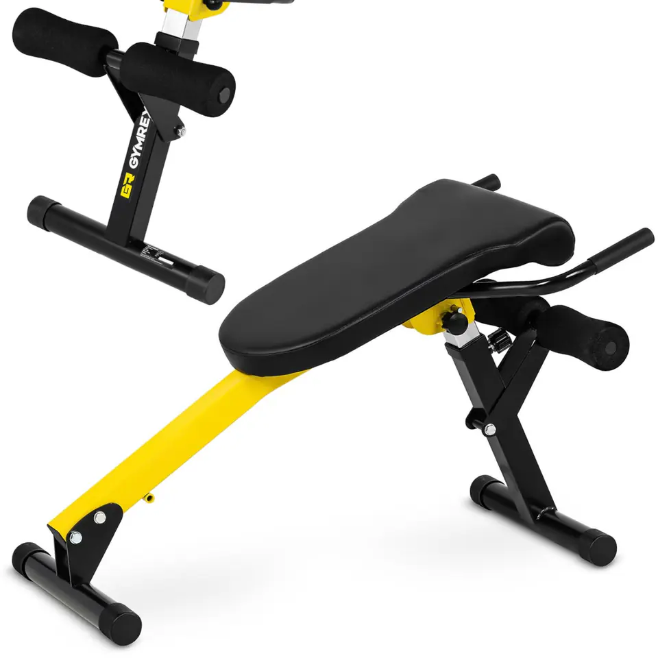 ⁨Roman training bench for abdominal back exercise folding adjustable up to 130 kg⁩ at Wasserman.eu