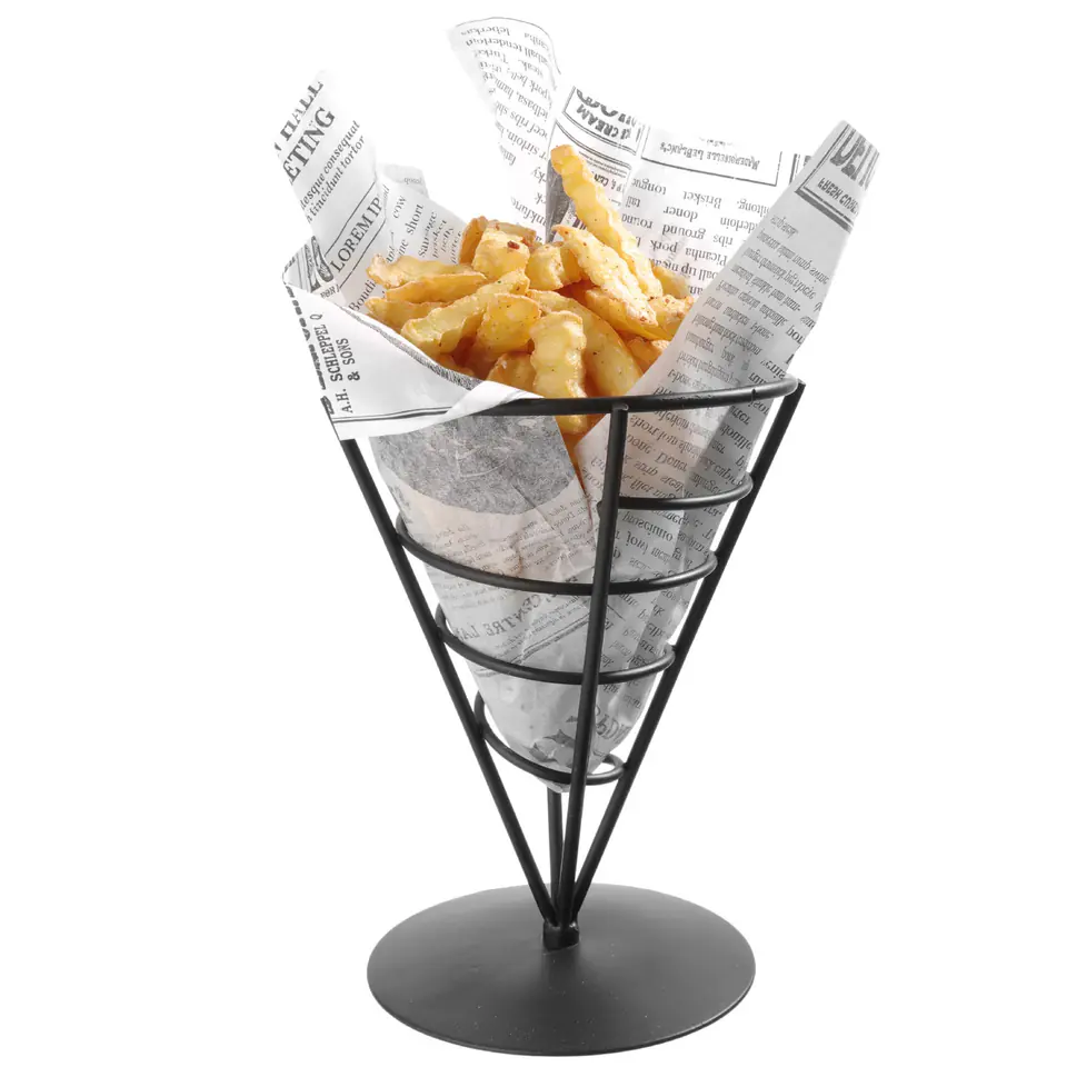 ⁨Stand handle for serving snack fries for 1 bag of fine. 115x172 mm - Hendi 630938⁩ at Wasserman.eu