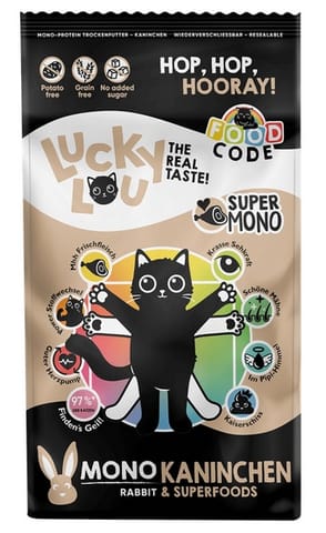 ⁨Lucky Lou Food Code Mono Królik 340g⁩ w sklepie Wasserman.eu