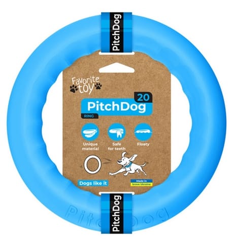 ⁨Collar PitchDog20 Pierścień do aportowania 20cm niebieski⁩ w sklepie Wasserman.eu