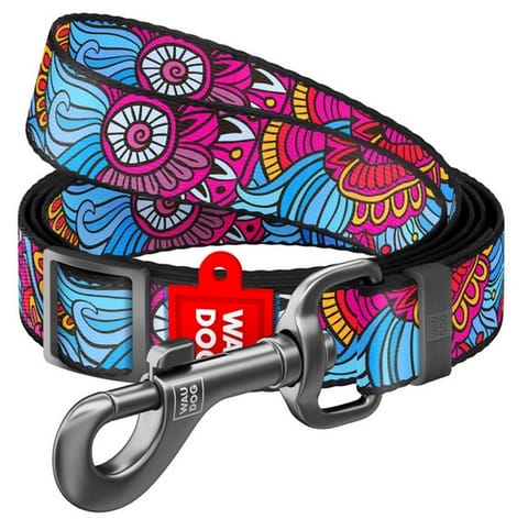⁨Collar WauDog Nylon Smycz nylonowa regulowana 25mm/152-183cm, wzór LATO⁩ w sklepie Wasserman.eu