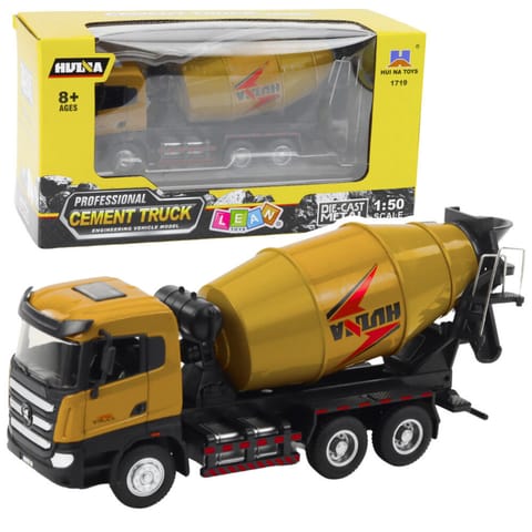 ⁨Betoniarka Pojazd Budowlany Metalowa Huina Khaki 1:50⁩ w sklepie Wasserman.eu