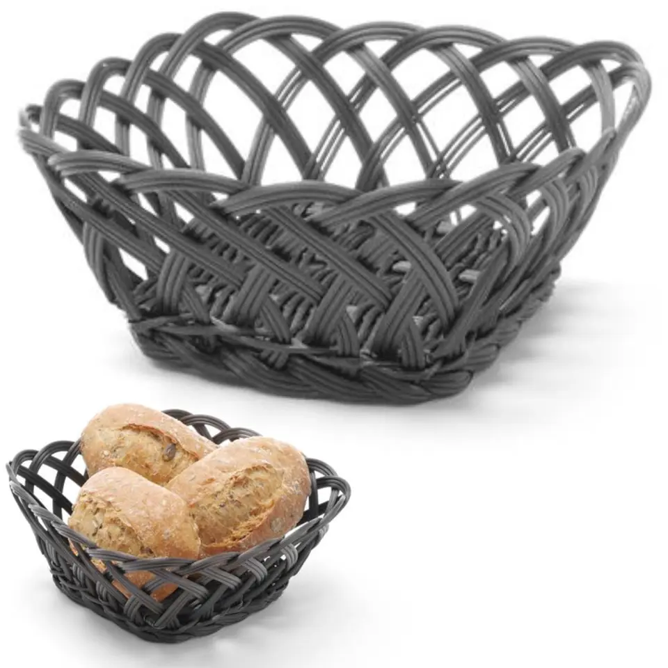 ⁨Basket fruit container vegetables braided square - Hendi 426227⁩ at Wasserman.eu
