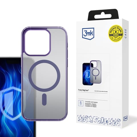 ⁨Etui na Apple iPhone 13 Pro Max 3mk Frosty MagCase Purple⁩ w sklepie Wasserman.eu