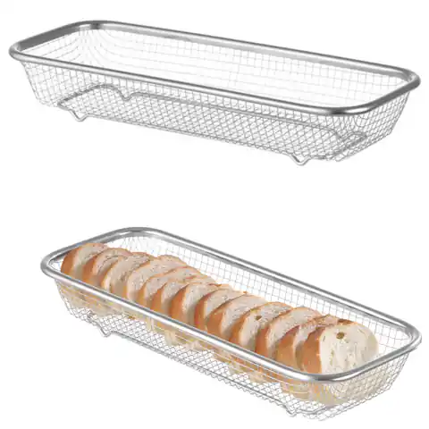 ⁨Koszyk druciany do serwowania pieczywa chleba bułek 310x125x55 mm - Hendi 425565⁩ w sklepie Wasserman.eu