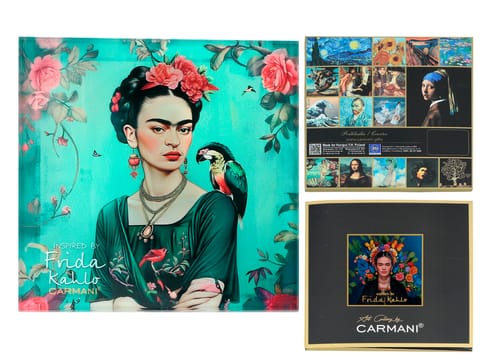 ⁨Podkładka szklana - inspirowana malarstwem F. Kahlo(CARMANI)⁩ w sklepie Wasserman.eu