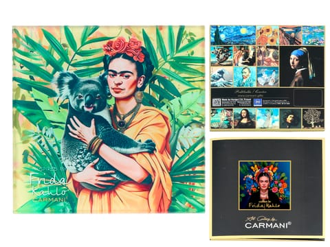 ⁨Podkładka szklana - inspirowana malarstwem F. Kahlo(CARMANI)⁩ w sklepie Wasserman.eu