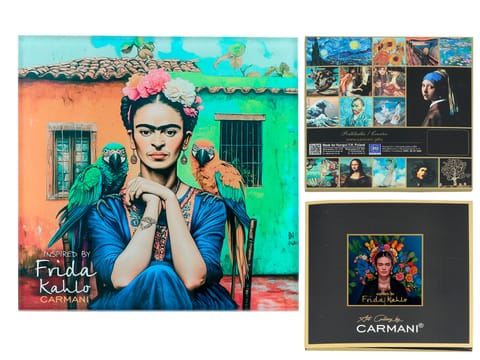 ⁨Podkładka szklana - inspirowana malarstwem F. Kahlo(CARMANI)⁩ w sklepie Wasserman.eu