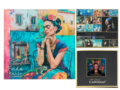 ⁨Podkładka szklana - inspirowana malarstwem F. Kahlo(CARMANI)⁩ w sklepie Wasserman.eu