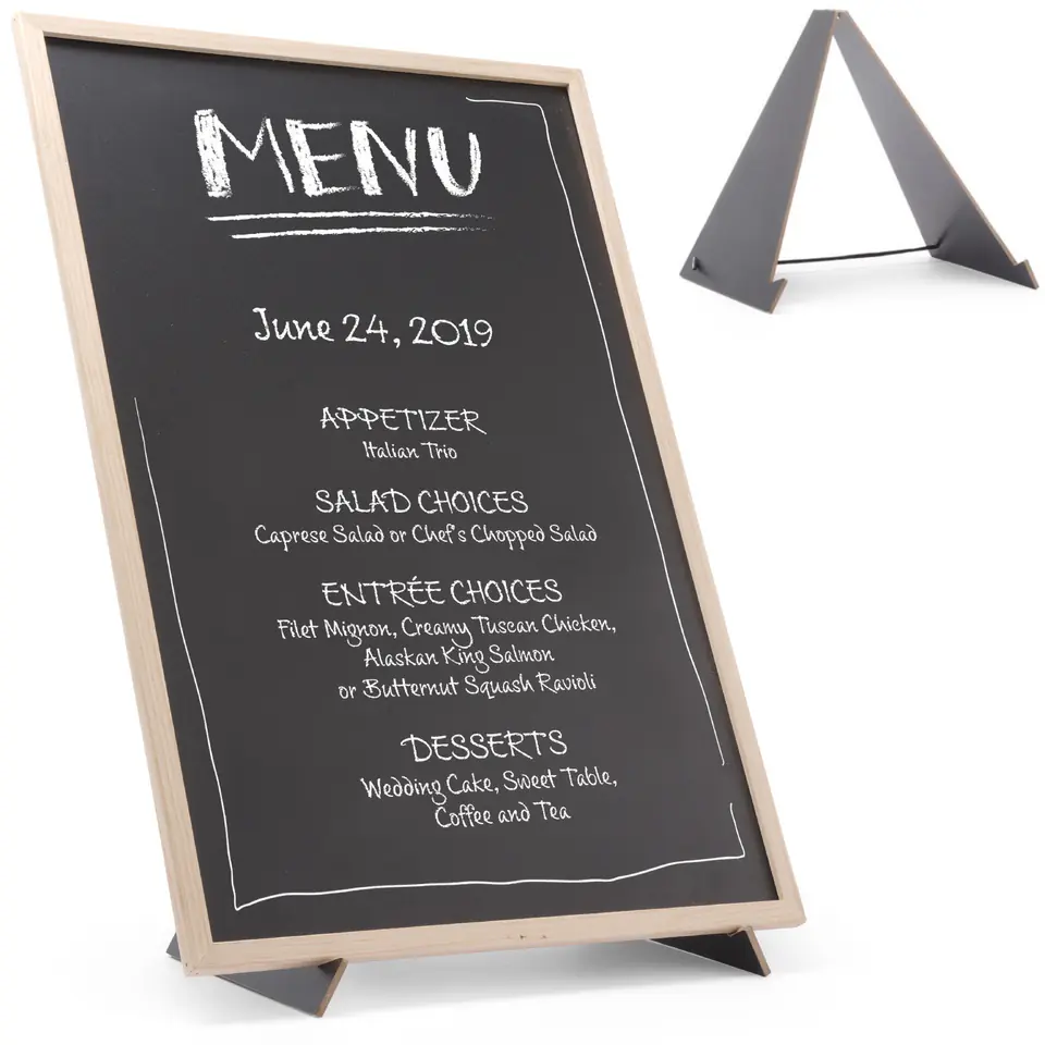 ⁨ADVERTISING board MENU with support base 40x60 cm - Hendi 664131⁩ at Wasserman.eu