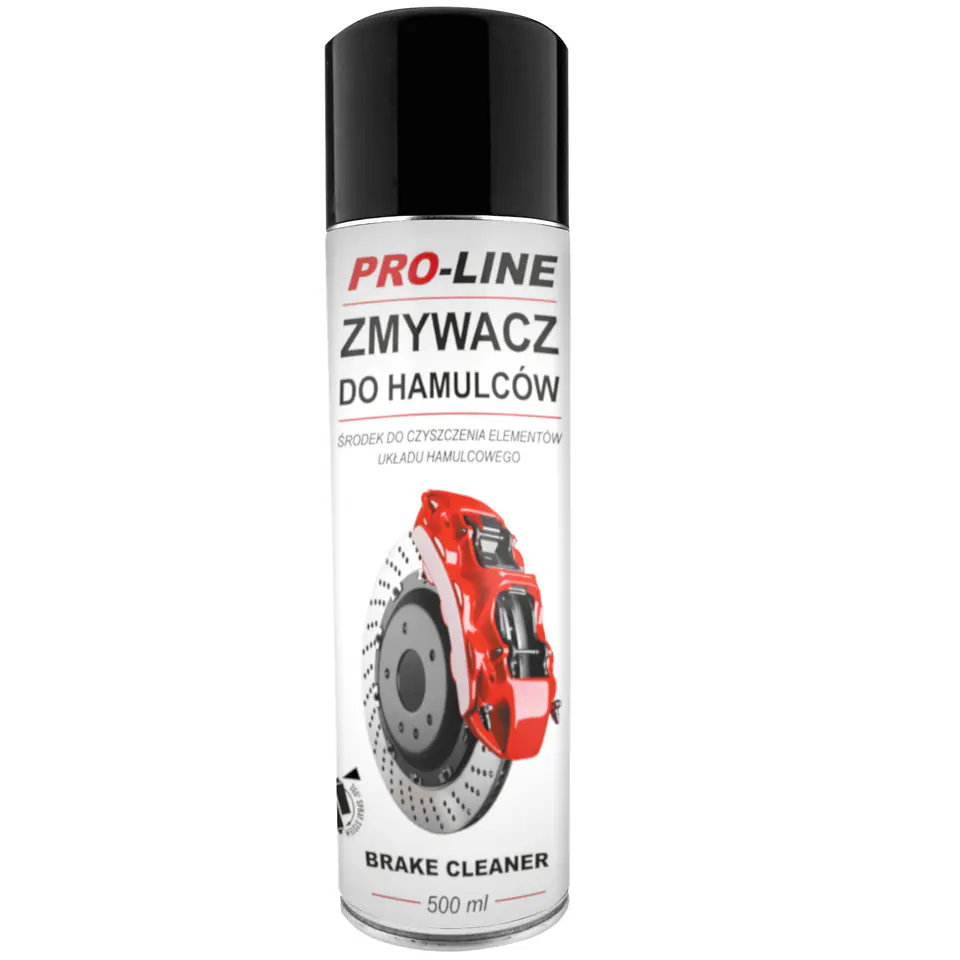 ⁨Zmywacz środek do czyszczenia hamulców i układów hamulcowych PRO-LINE spray 500 ml⁩ w sklepie Wasserman.eu