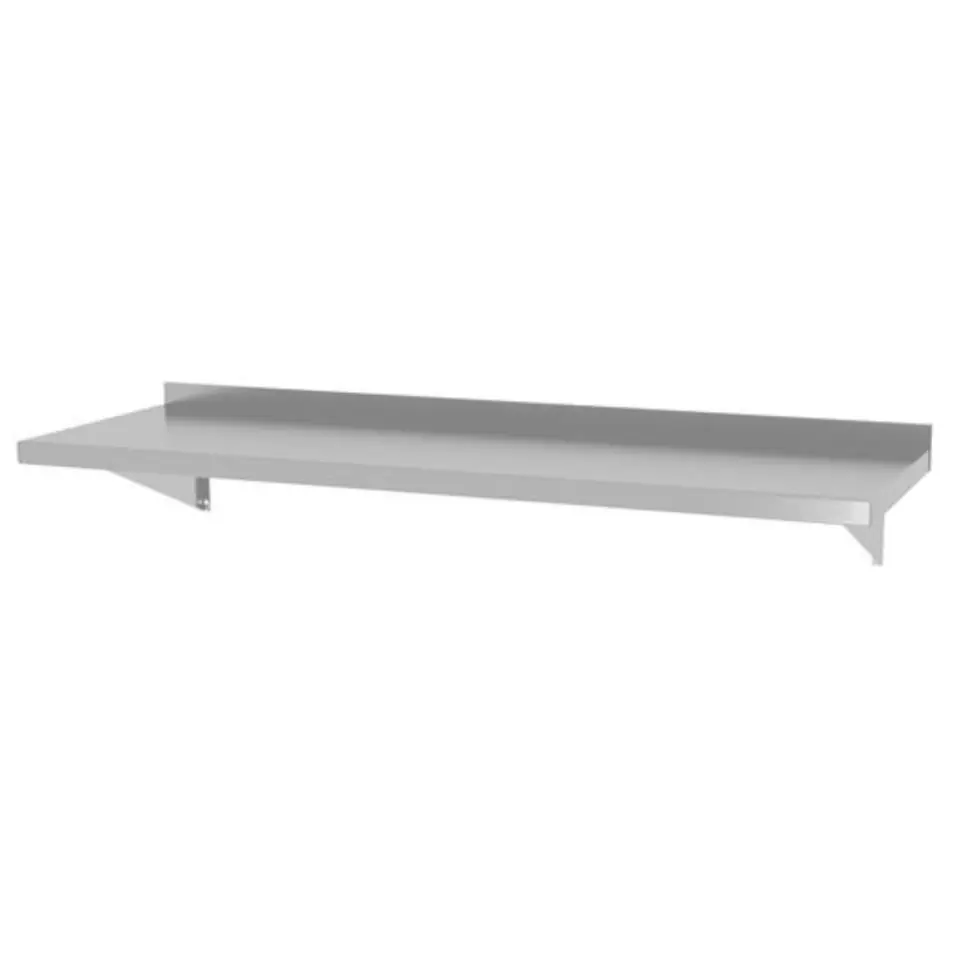 ⁨Wall shelf hanging on stainless steel consoles welded 80x30 cm - Hendi 816486⁩ at Wasserman.eu