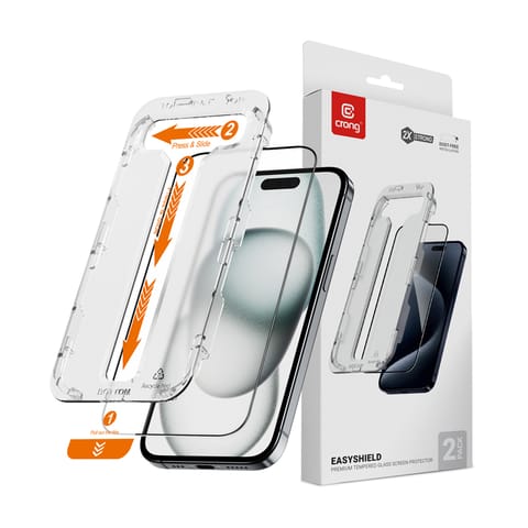 Tempered glass iPhone 15 (2 pieces) EasyShiel at Wasserman.eu