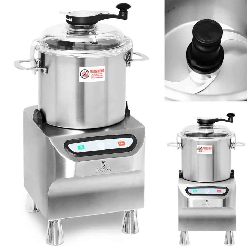 ⁨Gastronomic wolf cutter for chopping grinding meat vegetables 8 l 1500 rpm 800 W⁩ at Wasserman.eu