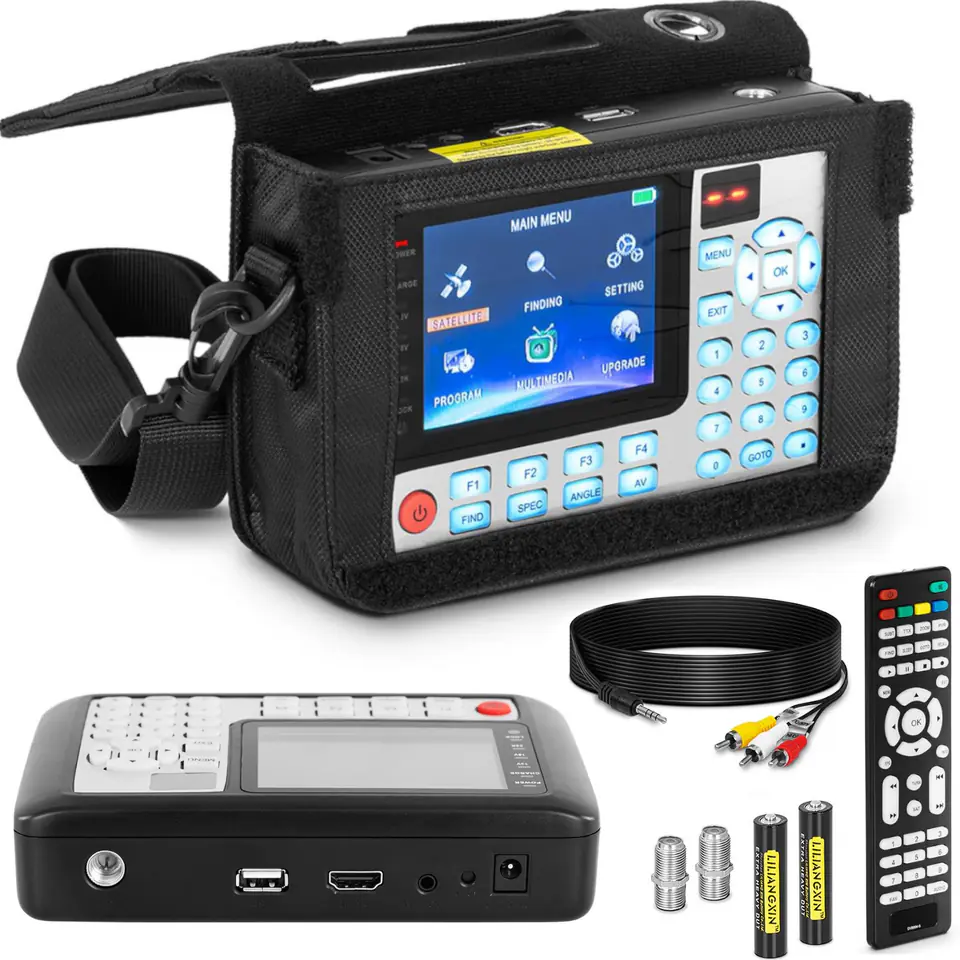 DVB-S2 Satelliten-TV-Signalzähler DiSEqC 1.0-1.3 USALS LCD USB 4400mAh im Wasserman.eu
