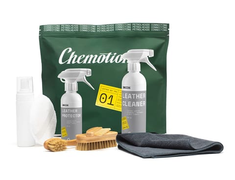 ⁨Chemotion Leather Set Pro 01 - zestaw do czyszczenia i impregnacji skór samochodowych⁩ w sklepie Wasserman.eu
