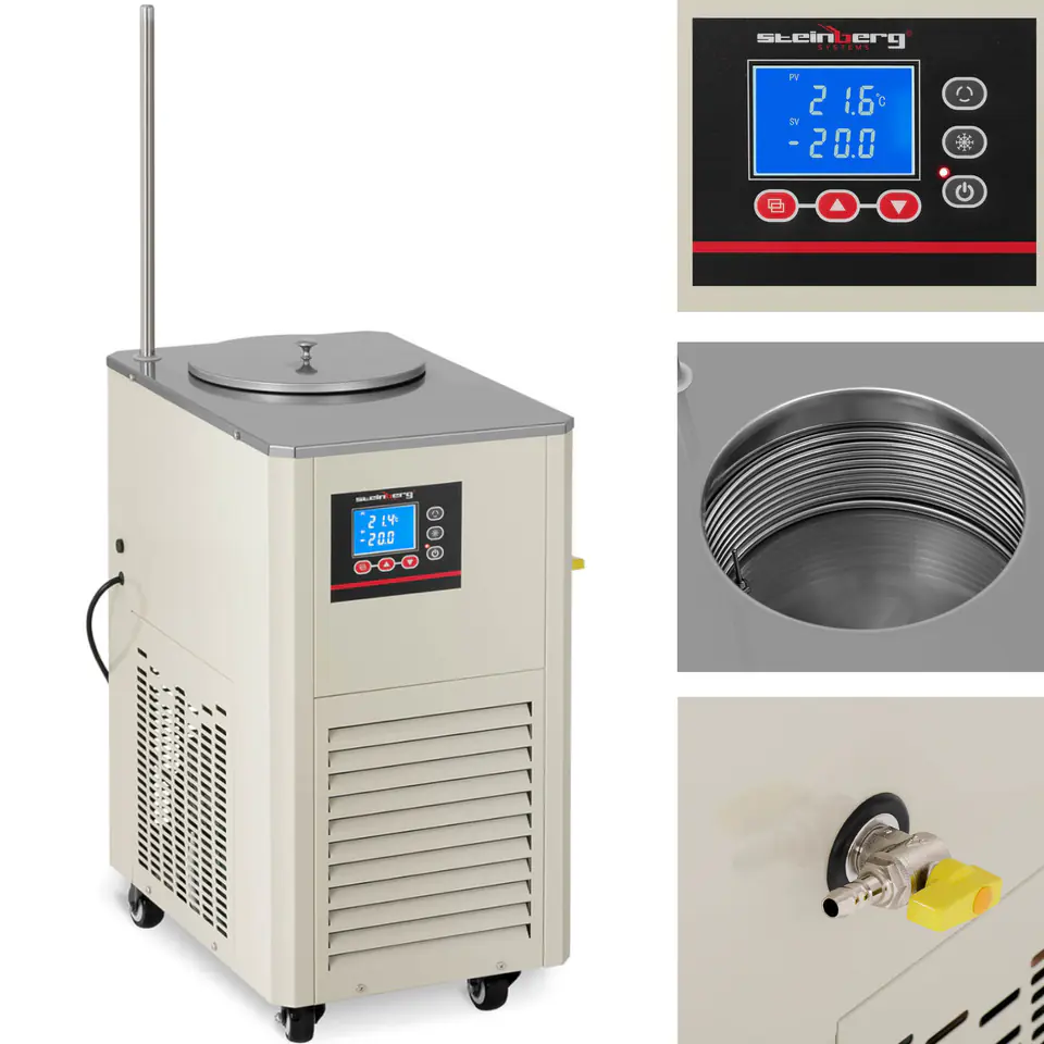 ⁨Cyrkulator chłodzący laboratoryjny do kontroli temperatury -20 - 20 C 20 l/min 726 W⁩ w sklepie Wasserman.eu