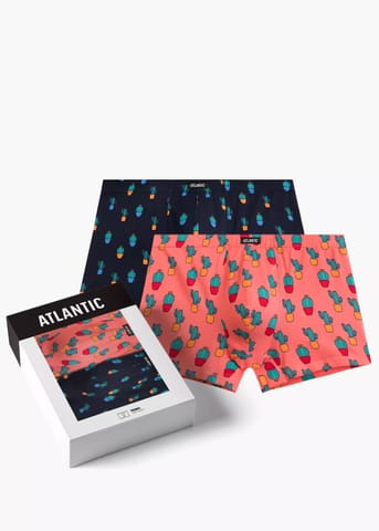 ⁨SZORTY ATLANTIC 2MHH-005 WL25 (kolor granat - koralowy, rozmiar M)⁩ w sklepie Wasserman.eu