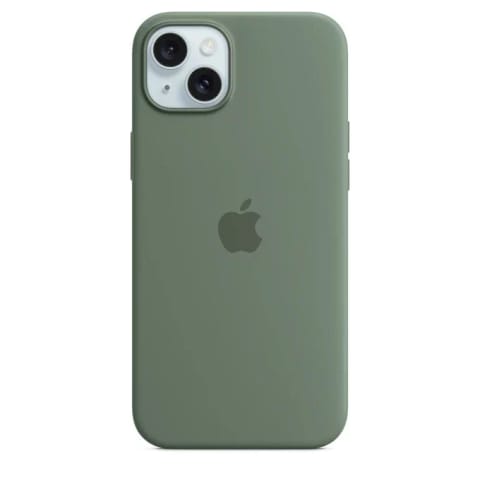 Etui do Apple iPhone 15 Plus z MagSafe, kolor Zielony Cypress - Silicone Case w sklepie Wasserman.eu